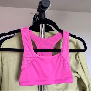 BRIGHT PINK SPORTS BRA